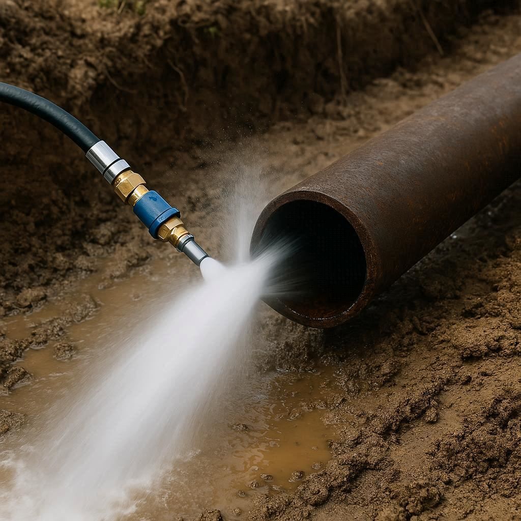 Гидродинамическая прочистка водопроводных труб в Боровичах