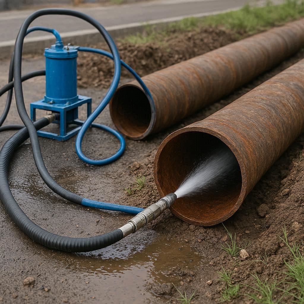 Гидродинамическая прочистка водопроводных труб в Боровичах