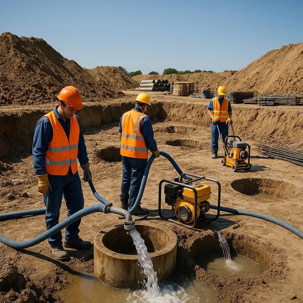 Глубинное водопонижение скважинами в Боровичах