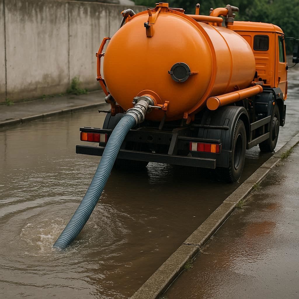 Откачка воды в Боровичах